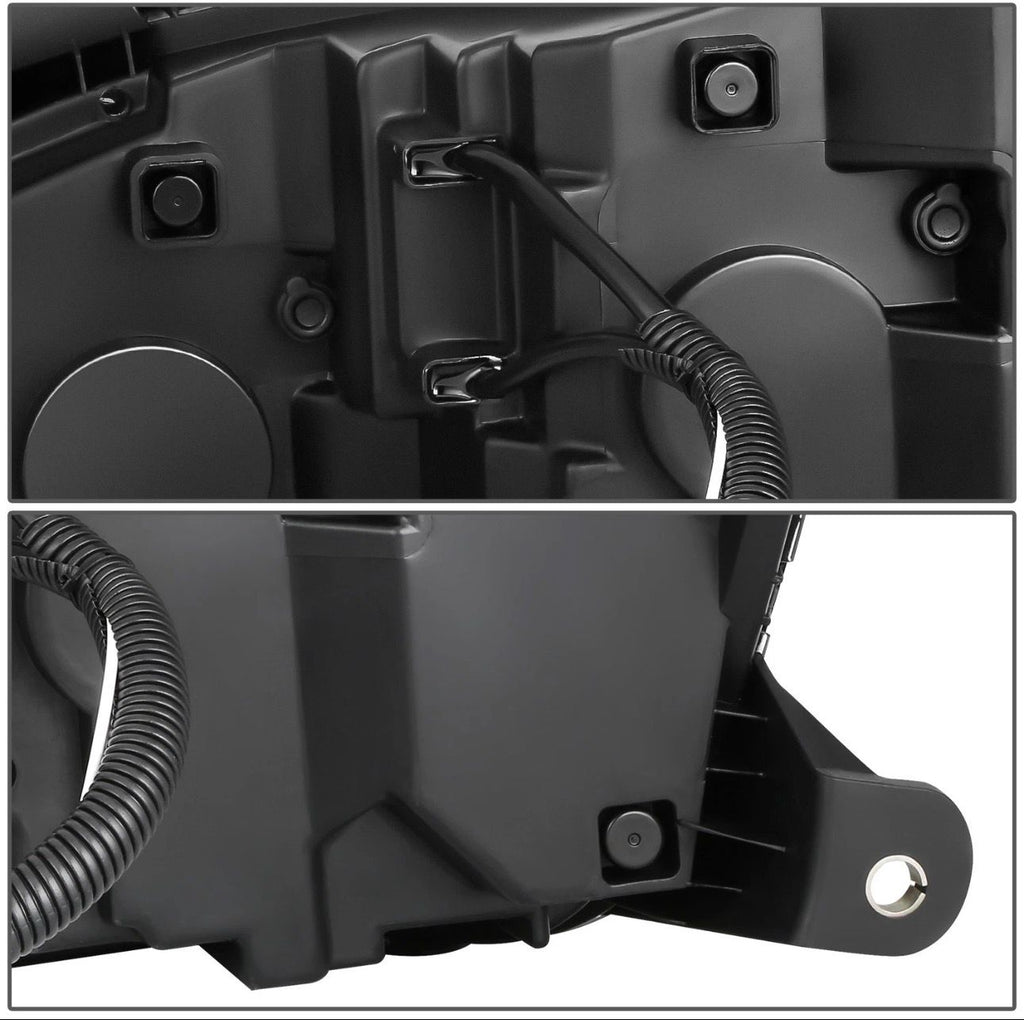 Faro LED DRL con señal de giro secuencial negro para 08-17 Kenworth T660