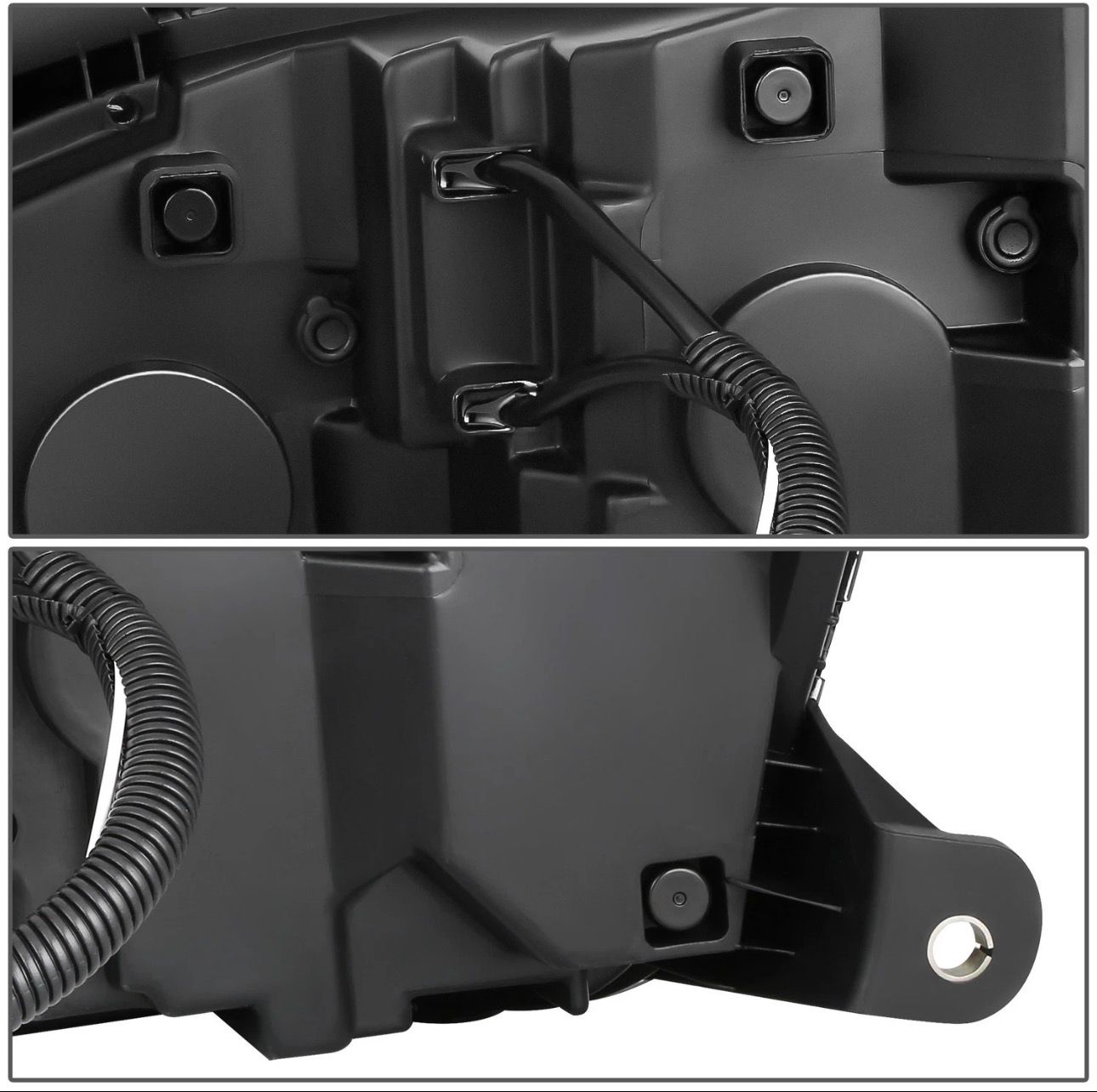 Faro LED DRL con señal de giro secuencial negro para 08-17 Kenworth T660