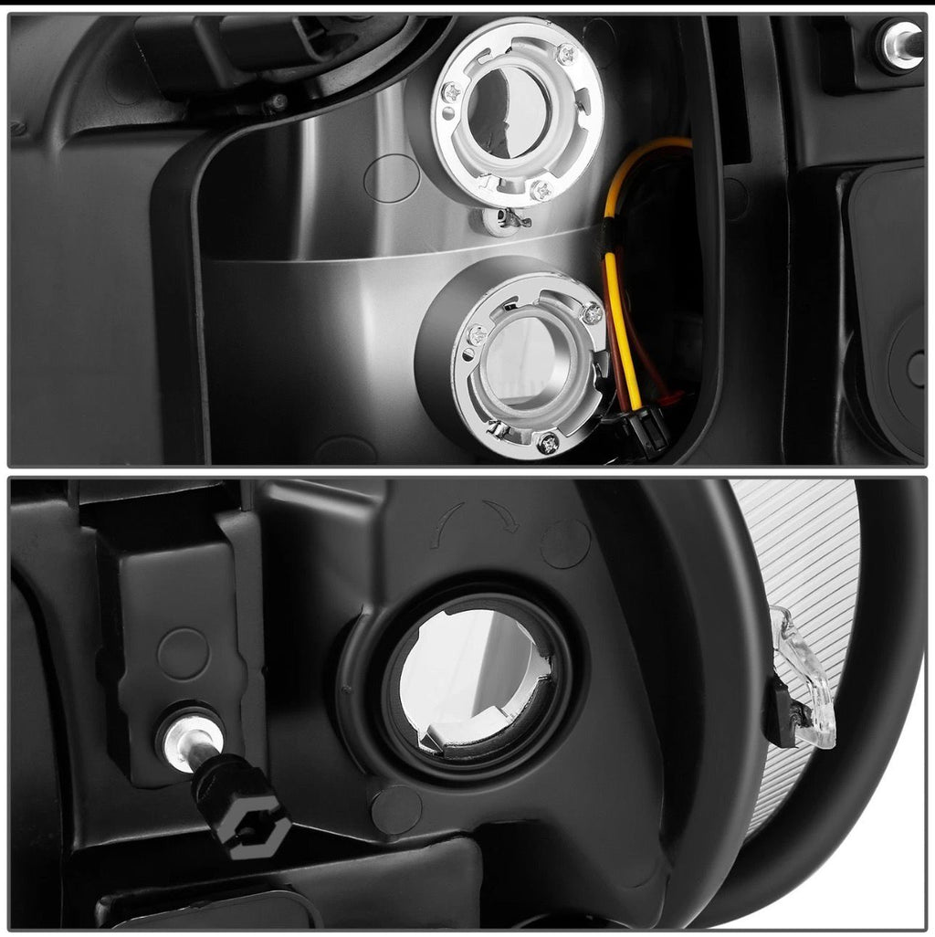 Par de faros negros para Freightliner M2 03-19 106 112